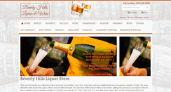 Desktop Screenshot of beverlyhillsliquorandwine.com
