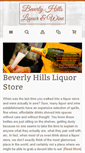 Mobile Screenshot of beverlyhillsliquorandwine.com