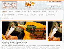 Tablet Screenshot of beverlyhillsliquorandwine.com